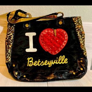 Betsey Johnson vintage I ❤️ Betseyville Tote